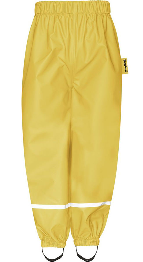 Детски панталон за дъжд Yellow с полар