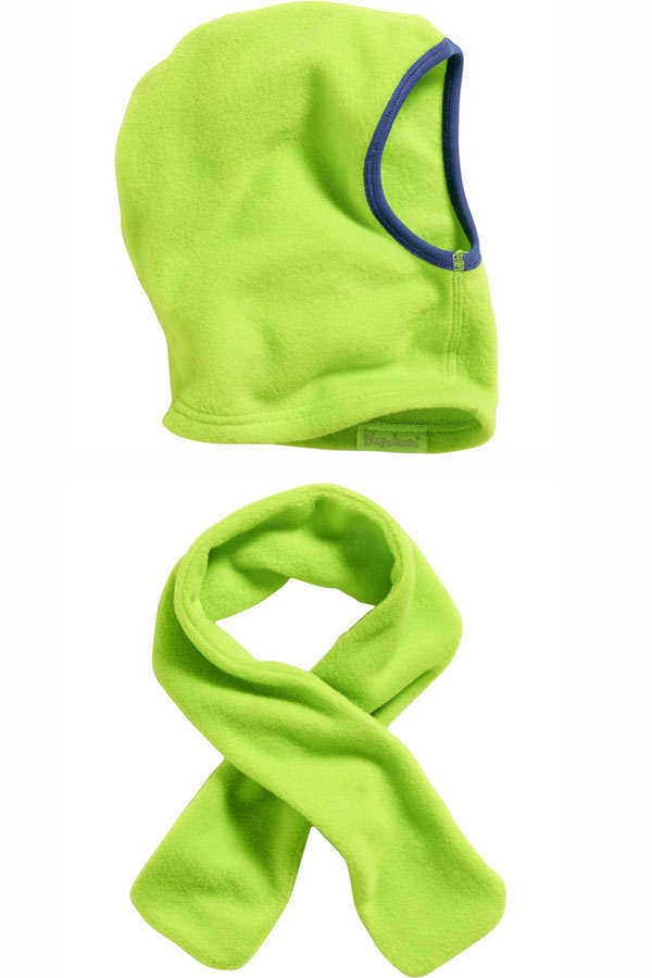 Детски шалове и шапка Green